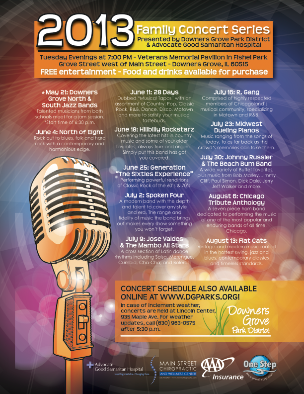 Family Concert Series @ Veterans Memorial Pavillion | Downers Grove | Illinois | United States